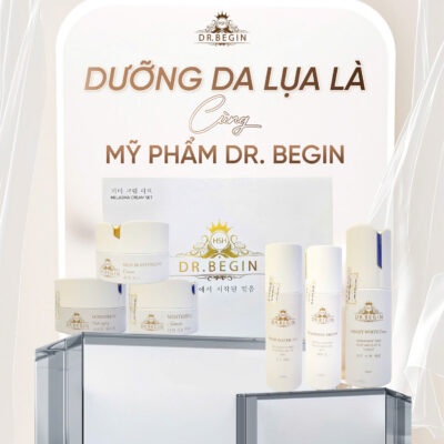 Dưỡng da lụa là cùng mỹ phẩm Dr.Begin